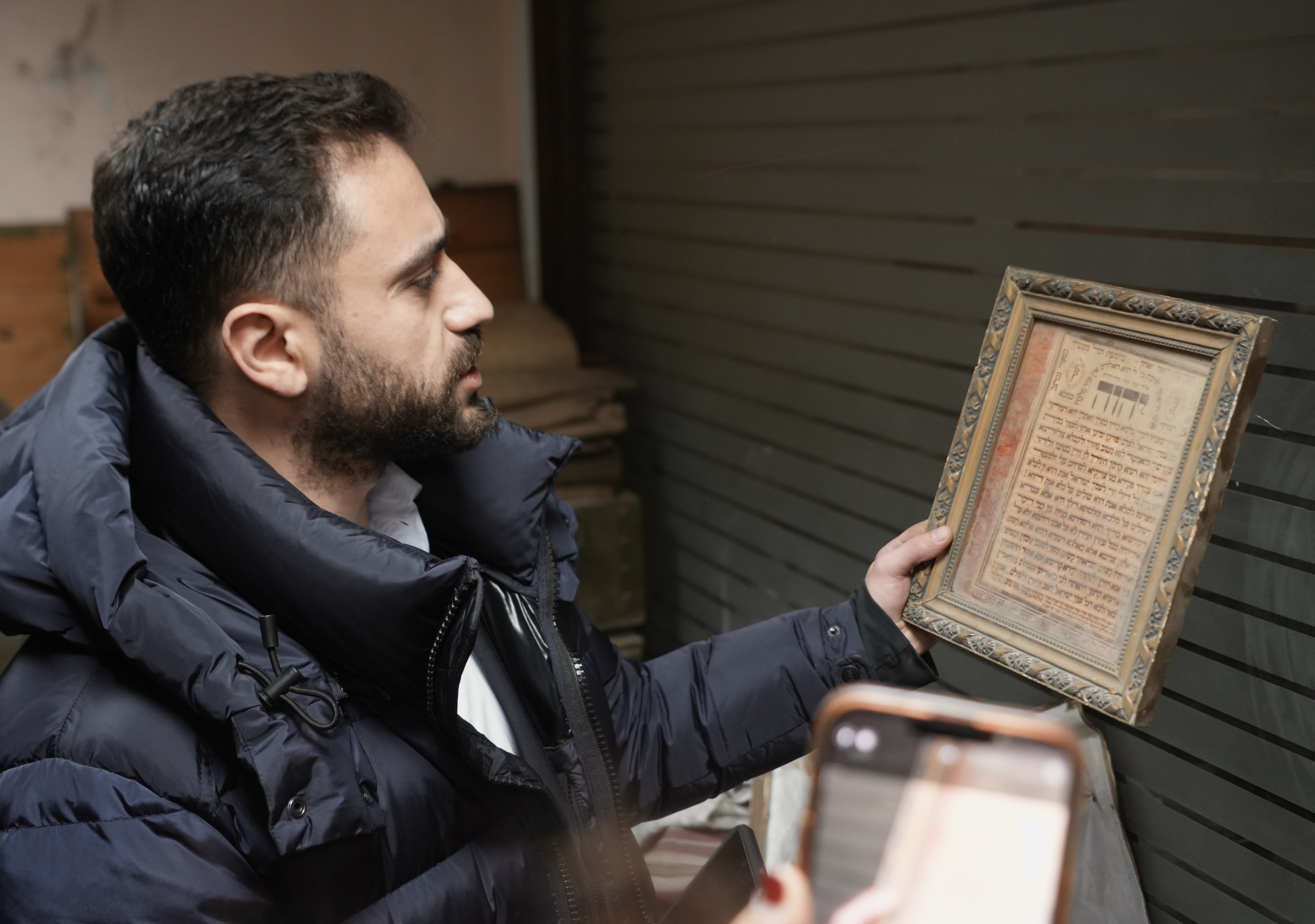 Founder documenting religious text