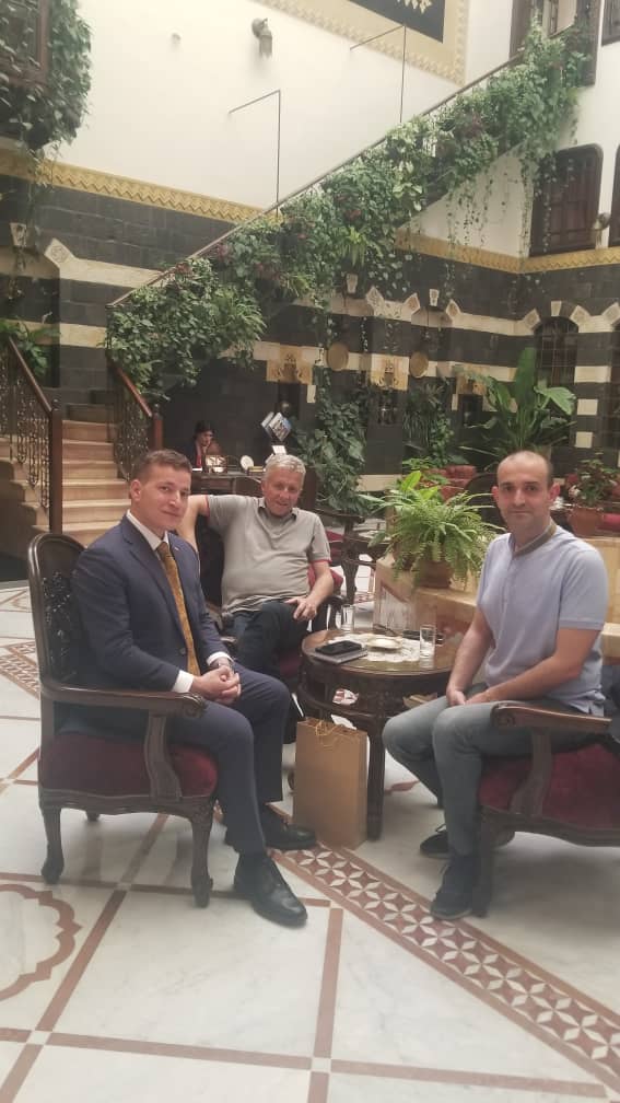 Eid, Head of Syrian Jewish Community, Meeting with Congressman